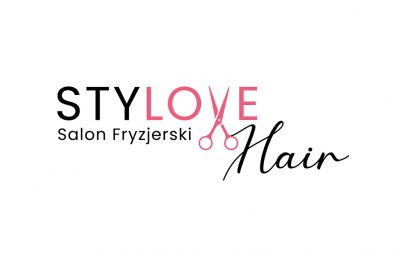 Projekt logo dla salonu fryzjerskiego StyLOVE Hair