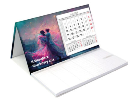 kalendarz biurkowy z notatnikiem 2024